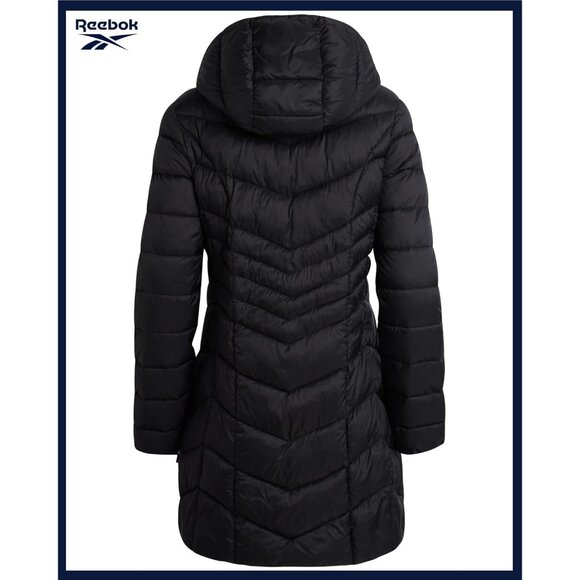 Women's Long Puffer Coat Quilted Winter Jacket Plus Size 1X-3X Packable - Picture 6 of 7